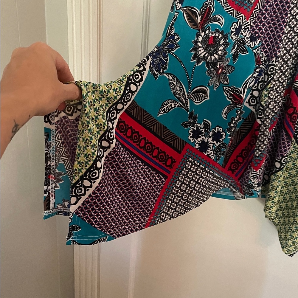 Candie's Multicolor Patchwork Tank Top - image 3